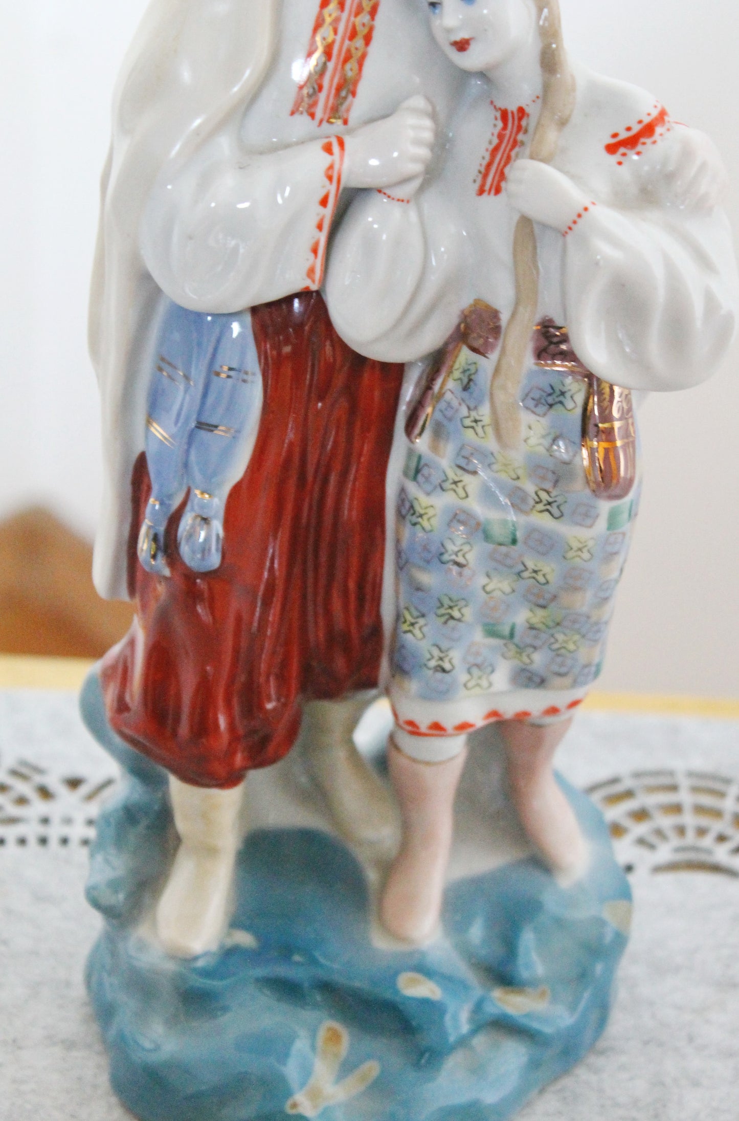 USSR vintage porcelain figurine "Ukrainian May night" - USSR vintage - 1970s - Hand painted