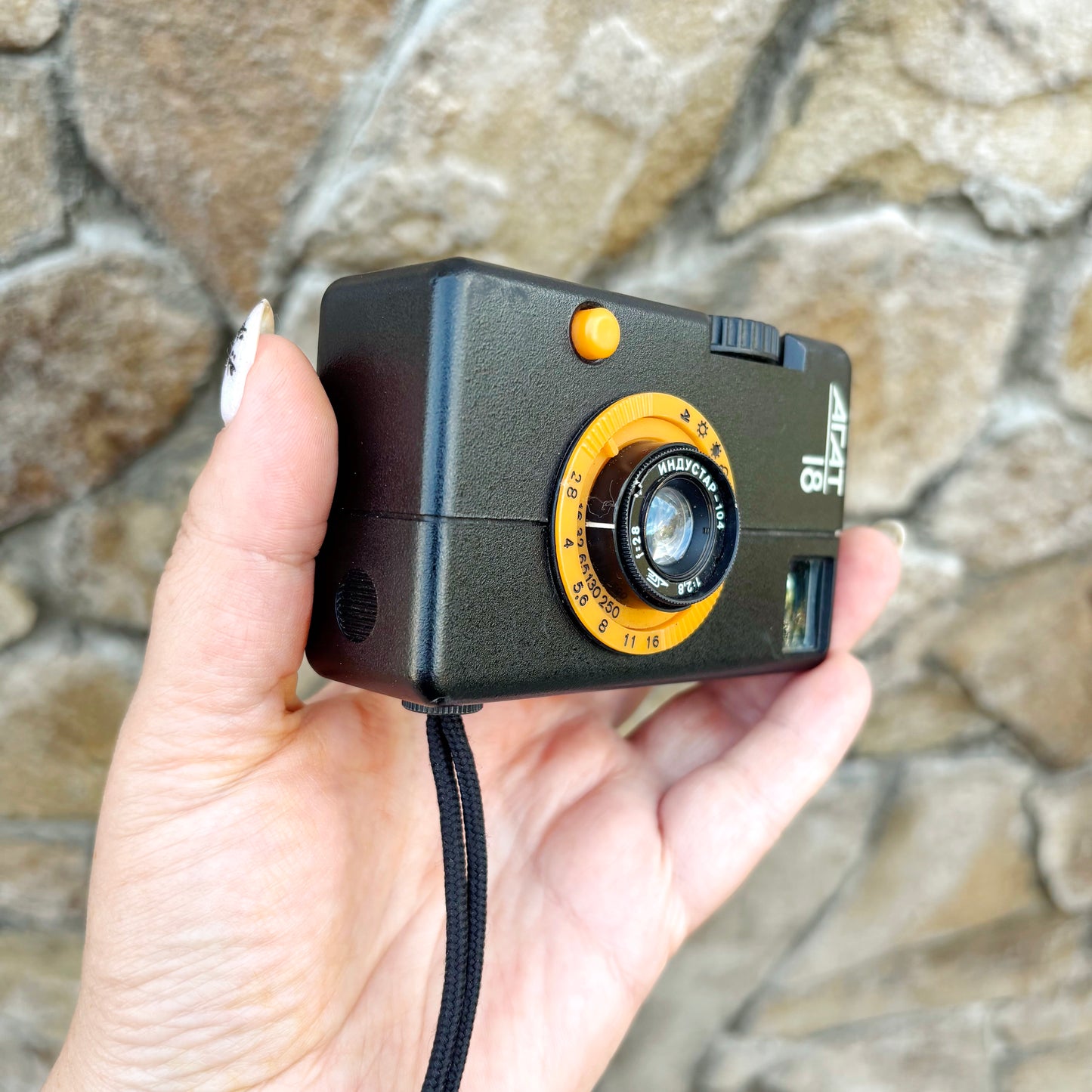 Vintage Agat-18 Half Frame Film Camera | Industar-104 28mm Lens | Soviet 35mm Camera | 1980s Retro Photography Collectible - Non-working