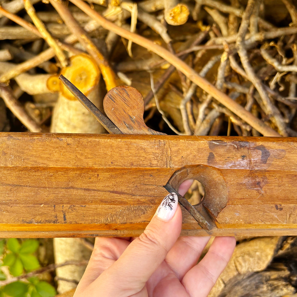 Vintage Soviet Wooden Molding Plane, USSR Carpenter Tool, Kalivka Profile Plane, 1950s–1980s Woodworking Tool