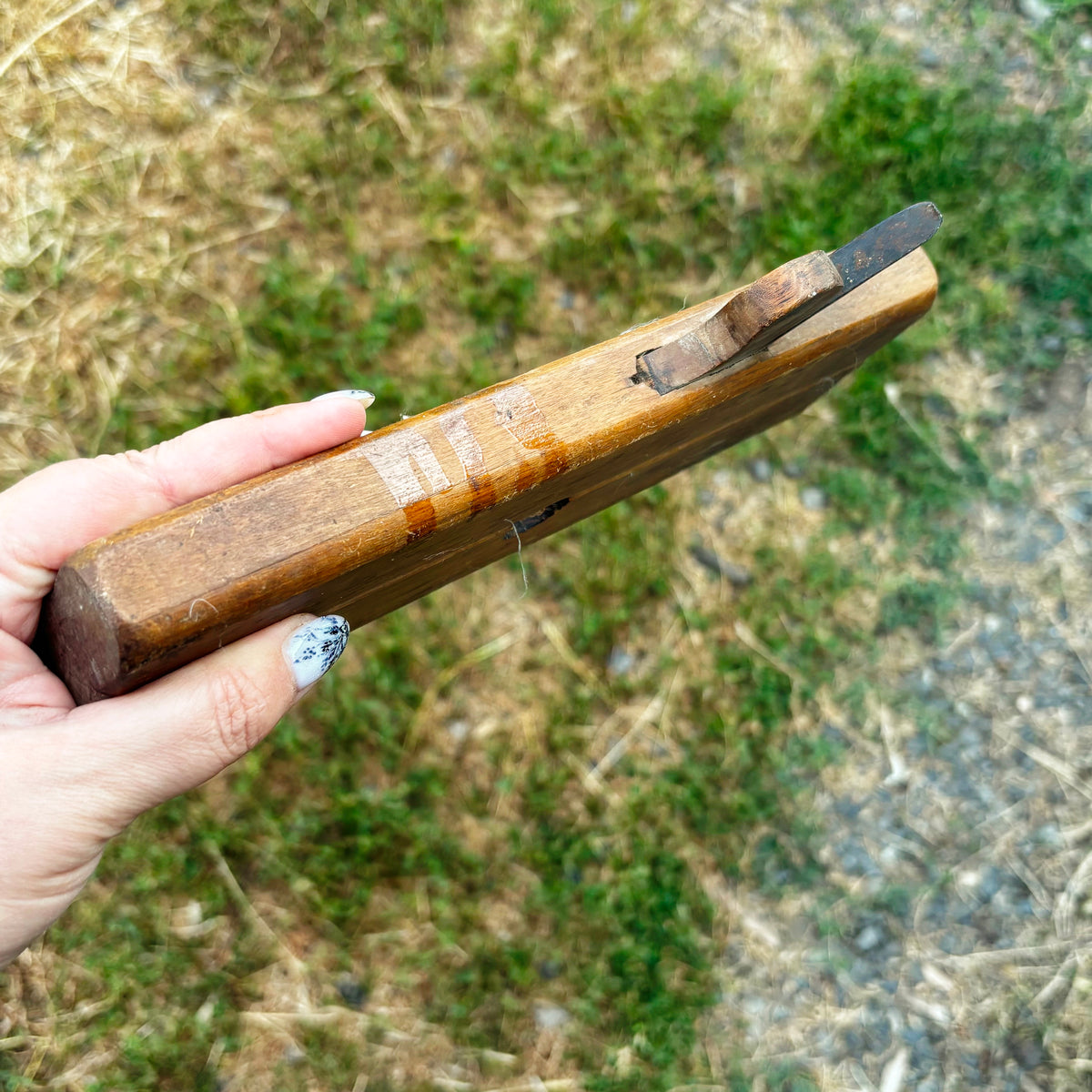 Vintage Soviet Wooden Molding Plane, USSR Carpenter Tool, Kalivka Profile Plane, 1950s–1980s Woodworking Tool