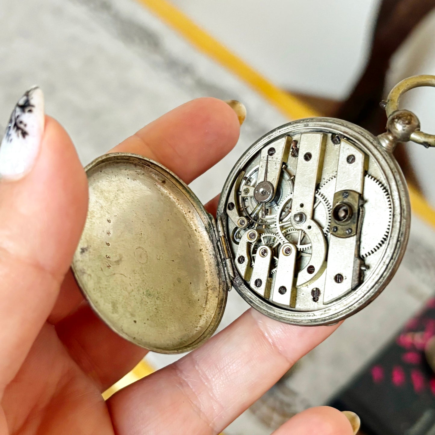 Vintage Pocket Watch Parts Lot, USSR Watch Movement, Antique Dials, Steampunk Assemblage, Restoration & Jewelry Making Supplies