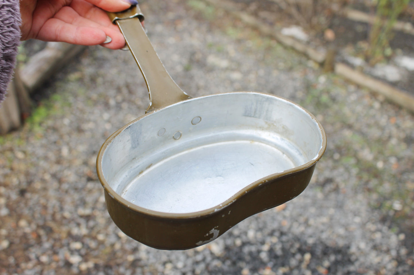 Military army USSR travelling soldier's cauldron - Tourist travel cauldron - 1960s Soviet army kit