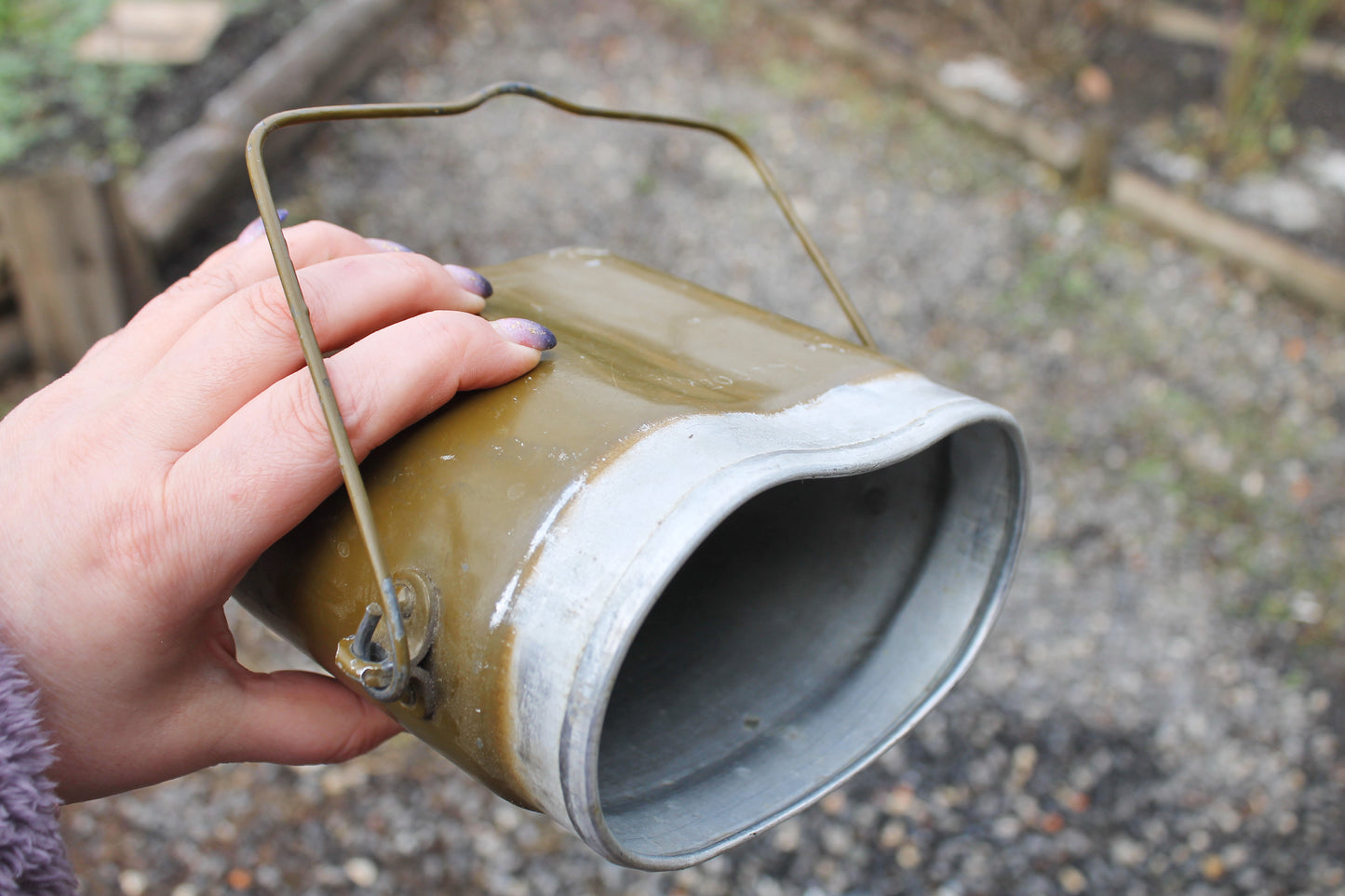 Military army USSR travelling soldier's cauldron - Tourist travel cauldron - 1960s Soviet army kit