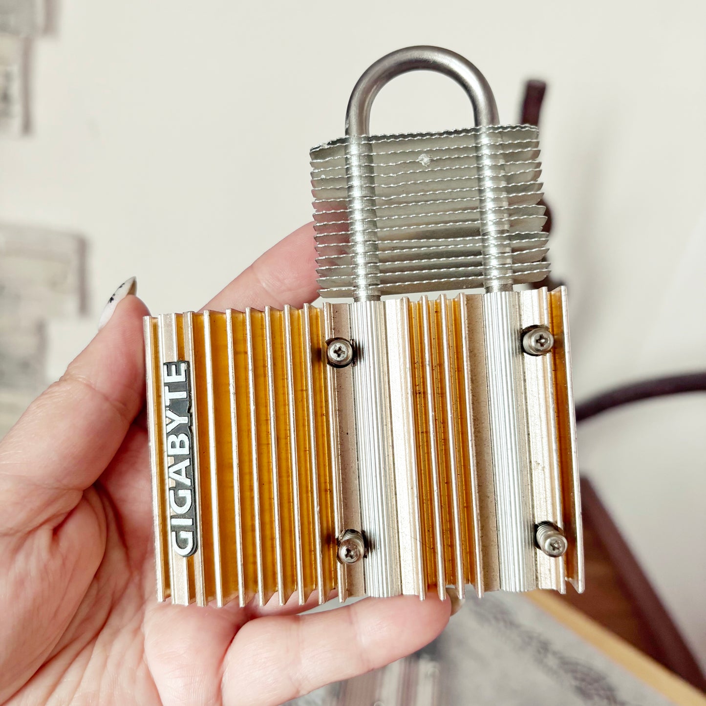 Set of 3 Vintage Gigabyte Silent-Pipe Heatsinks, Passive Heatpipe Coolers, 2000s PC Hardware, Retro Computer Parts