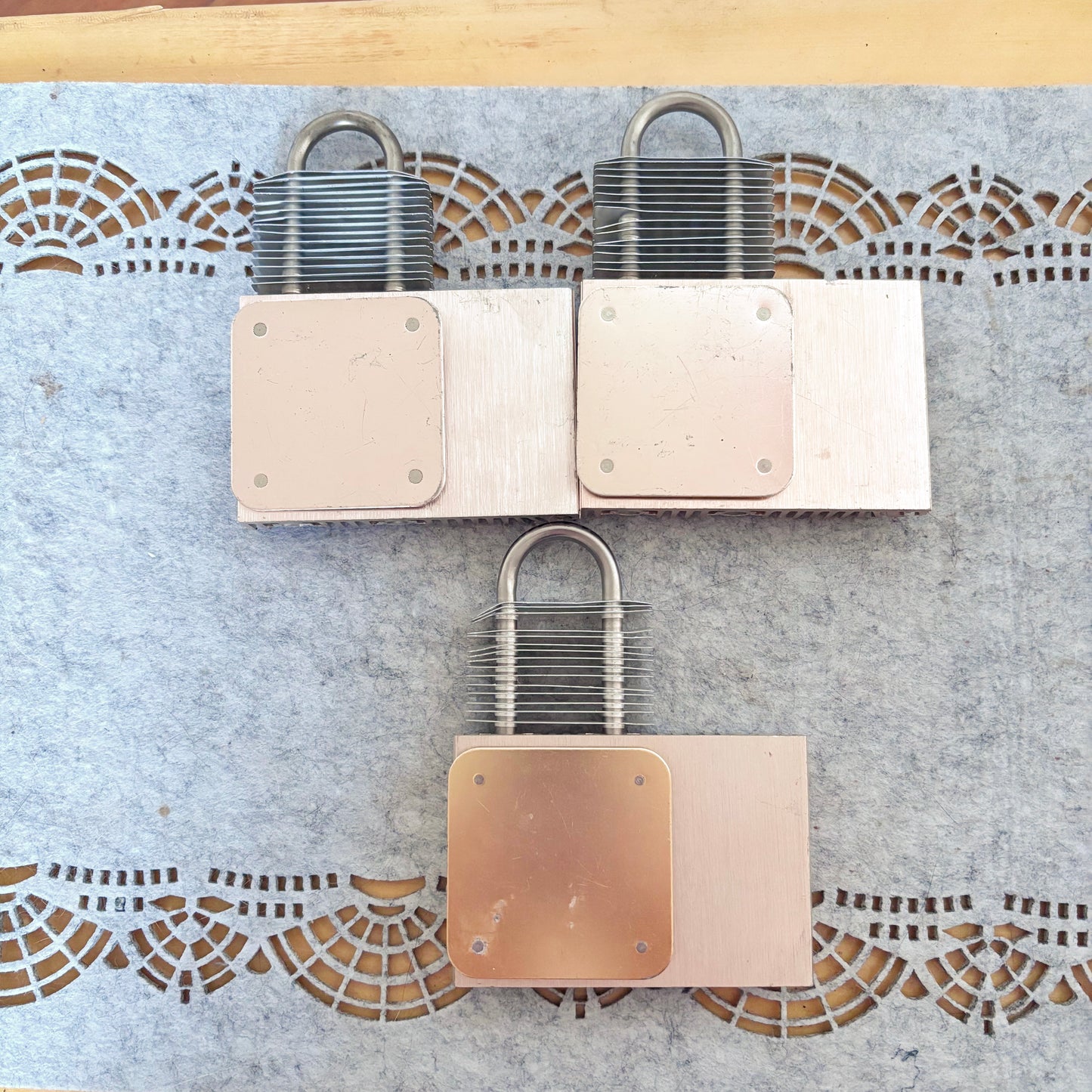 Set of 3 Vintage Gigabyte Silent-Pipe Heatsinks, Passive Heatpipe Coolers, 2000s PC Hardware, Retro Computer Parts