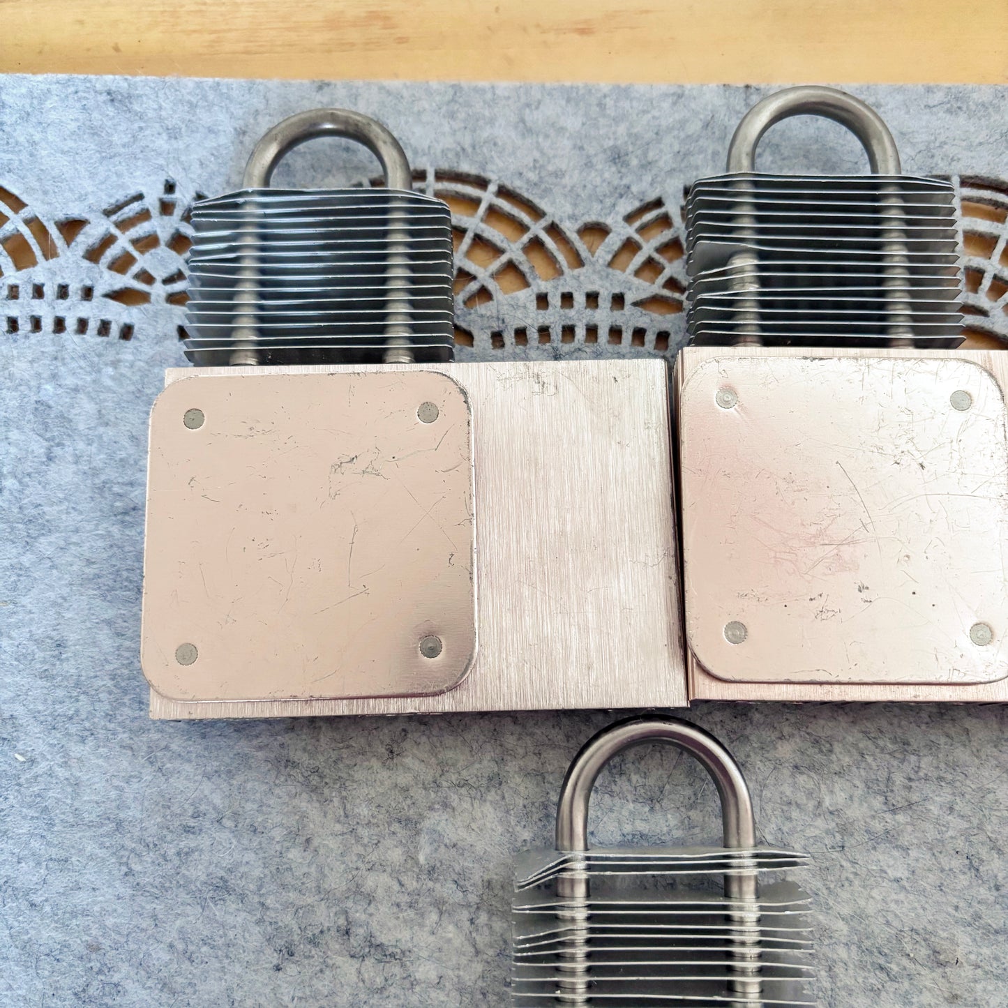 Set of 3 Vintage Gigabyte Silent-Pipe Heatsinks, Passive Heatpipe Coolers, 2000s PC Hardware, Retro Computer Parts