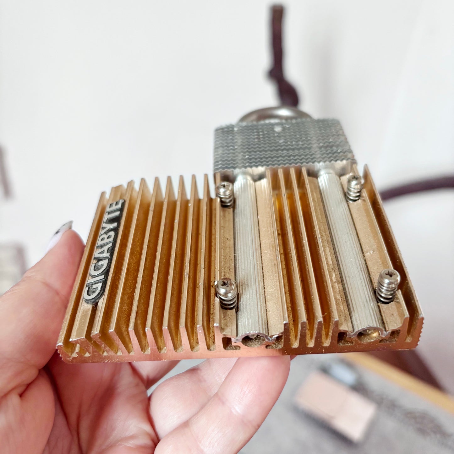 Set of 3 Vintage Gigabyte Silent-Pipe Heatsinks, Passive Heatpipe Coolers, 2000s PC Hardware, Retro Computer Parts