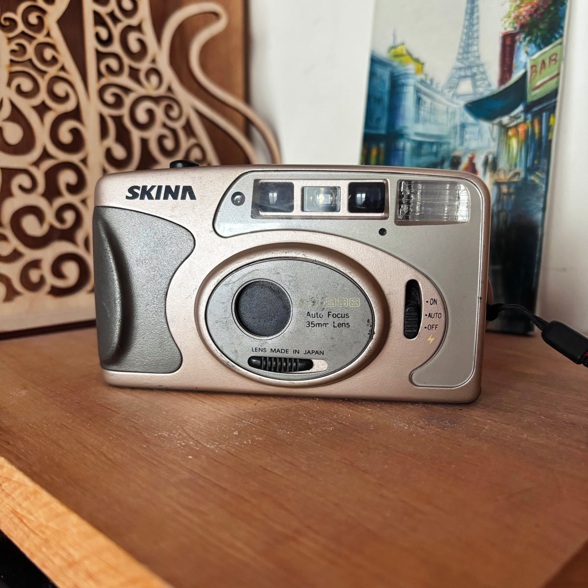 Vintage Skina SK-888 35mm Film Camera, Auto Focus, Japanese Lens, Compact Point and Shoot, 1990s–2000s Retro Camera