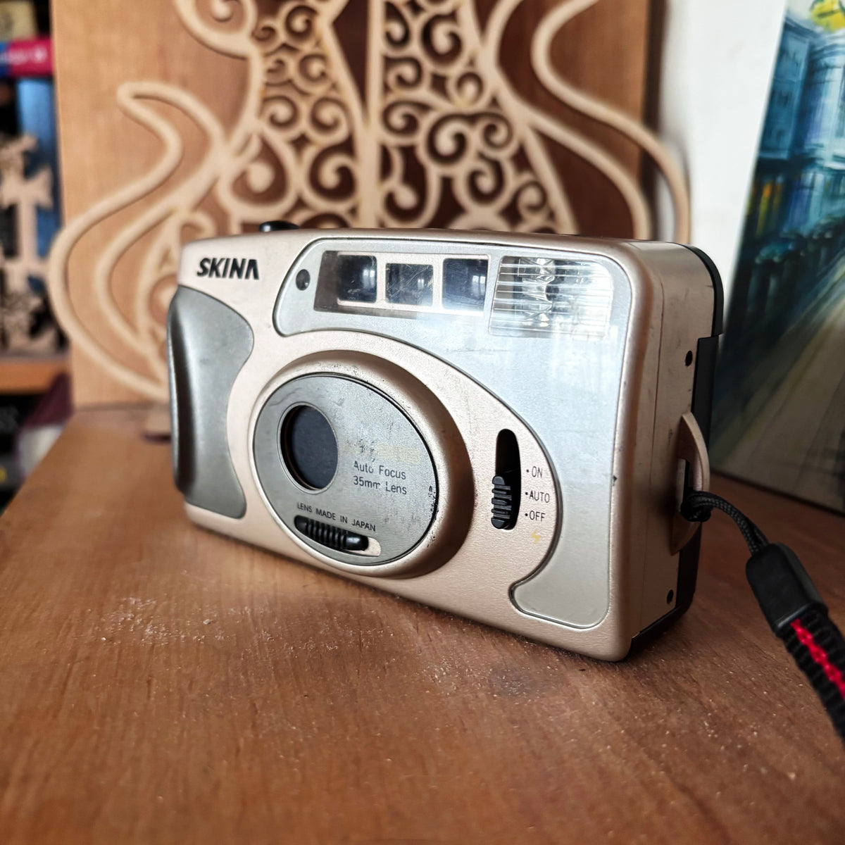 Vintage Skina SK-888 35mm Film Camera, Auto Focus, Japanese Lens, Compact Point and Shoot, 1990s–2000s Retro Camera
