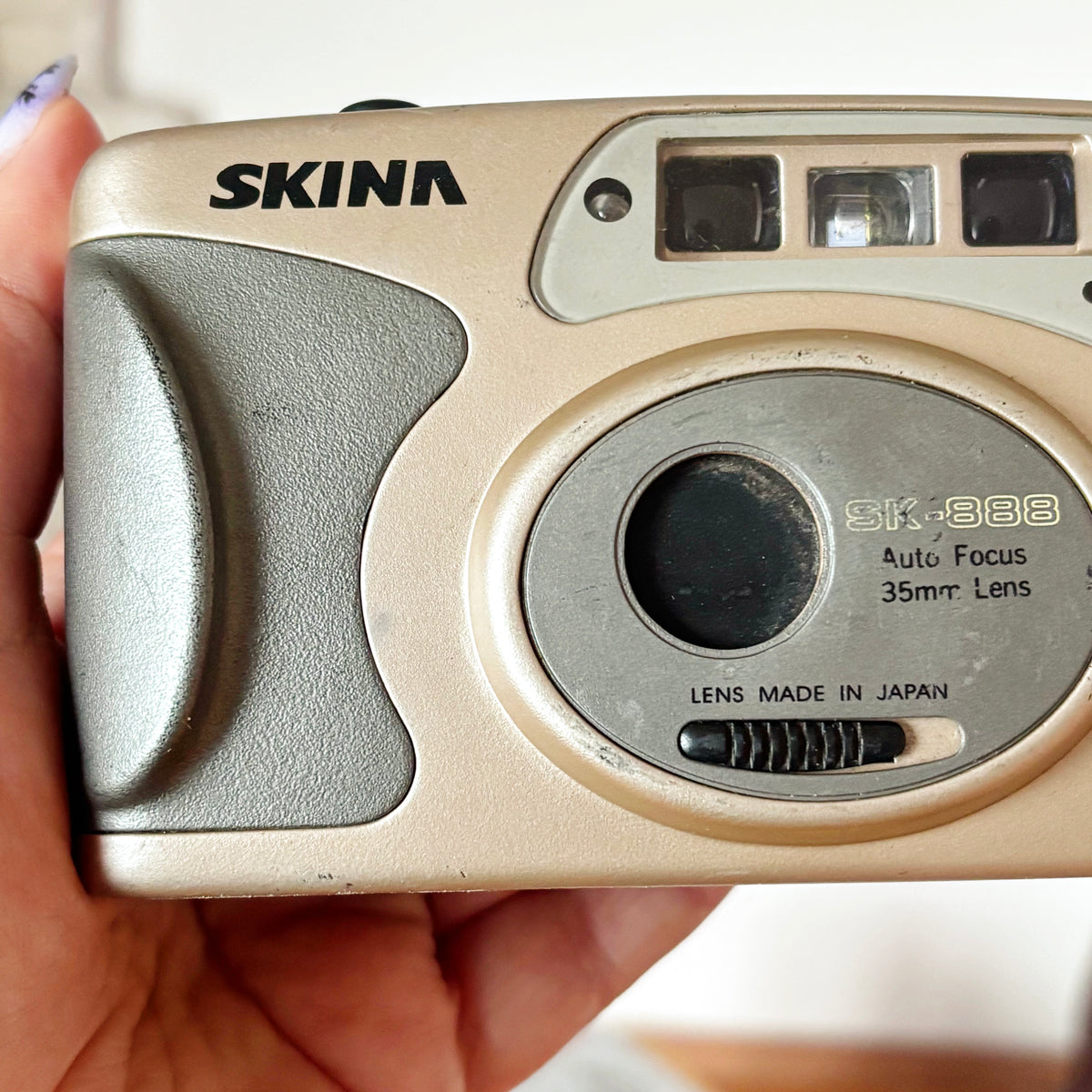 Vintage Skina SK-888 35mm Film Camera, Auto Focus, Japanese Lens, Compact Point and Shoot, 1990s–2000s Retro Camera