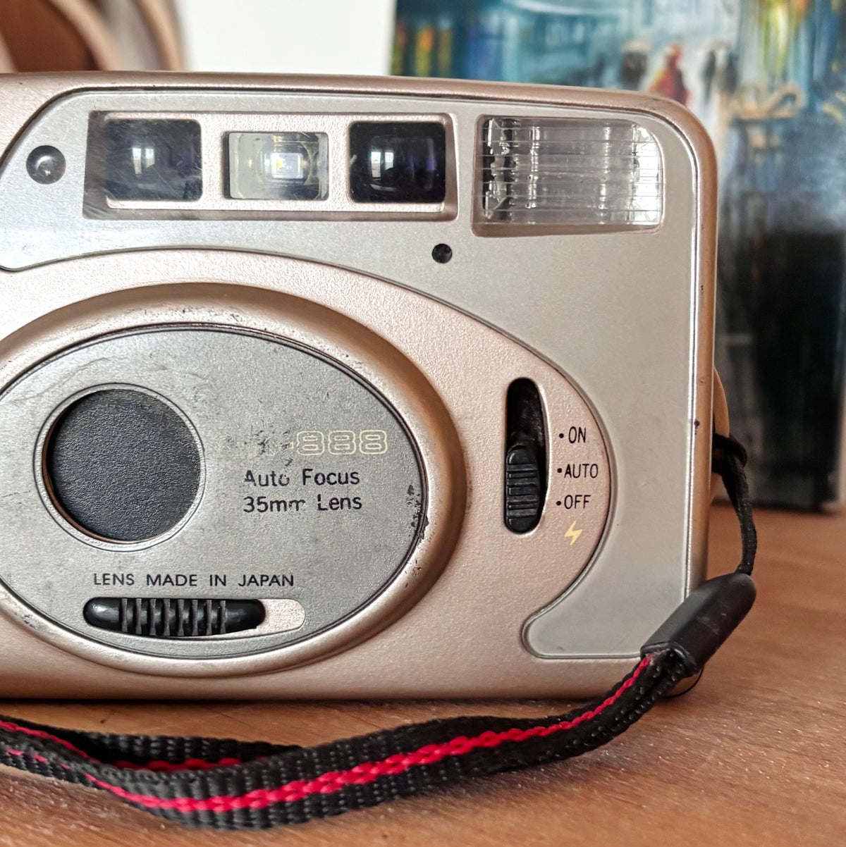 Vintage Skina SK-888 35mm Film Camera, Auto Focus, Japanese Lens, Compact Point and Shoot, 1990s–2000s Retro Camera