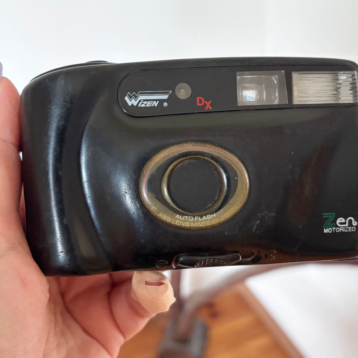 Vintage Wizen DX Zen Motorized 35mm Film Camera, Japanese Glass Lens, Auto Flash, Retro Point & Shoot, 1980s