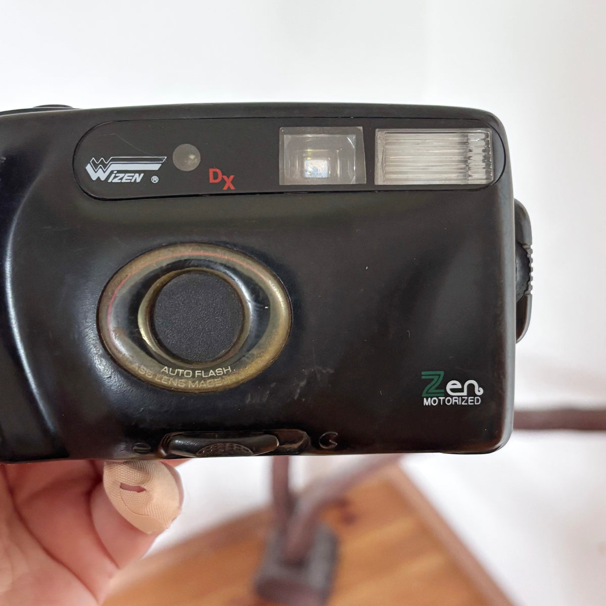 Vintage Wizen DX Zen Motorized 35mm Film Camera, Japanese Glass Lens, Auto Flash, Retro Point & Shoot, 1980s