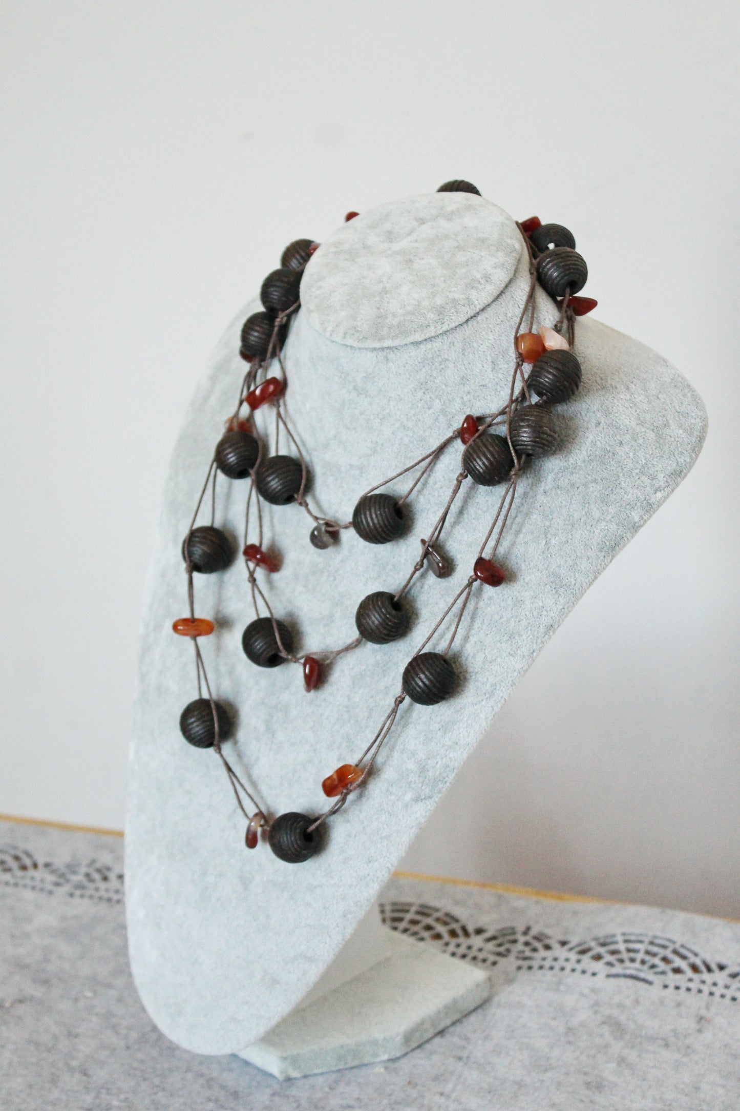 Vintage Flower necklace from Germany - Nekclace 1990s - Germany vintage bijouterie - gift neckalce (Copy)