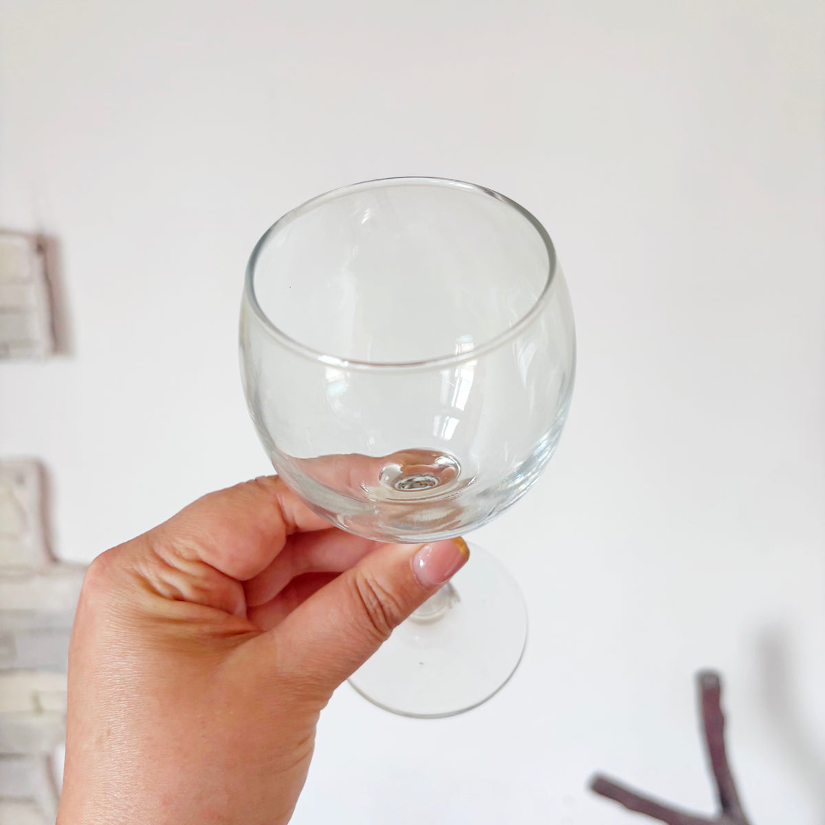 Vintage Soviet Stemmed Glasses, Set of 4, USSR Liqueur Goblets, 1970s–1980s Retro Barware