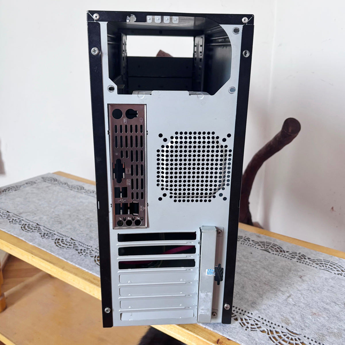 Vintage Black ATX PC Case, Retro Desktop Computer Tower, Early 2000s, Empty Chassis, Sleeper Build or Restoration