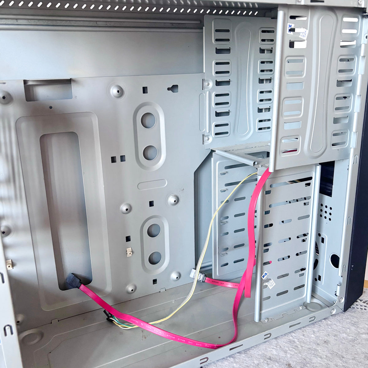 Vintage Black ATX PC Case, Retro Desktop Computer Tower, Early 2000s, Empty Chassis, Sleeper Build or Restoration
