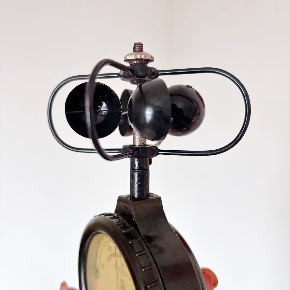 Vintage Soviet MS-13 Cup Anemometer, Mechanical Wind Speed Meter, Bakelite Case, Scientific Instrument, USSR Industrial Collectible
