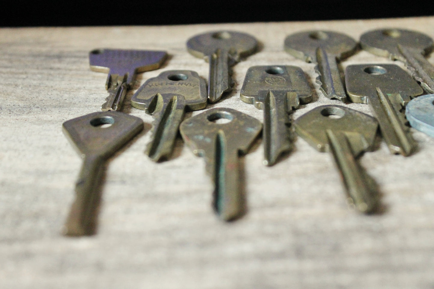 Set of 14 vintage keys from the USSR - Soviet Union vintage keys, Old rare house keys, Skeleton keys-1