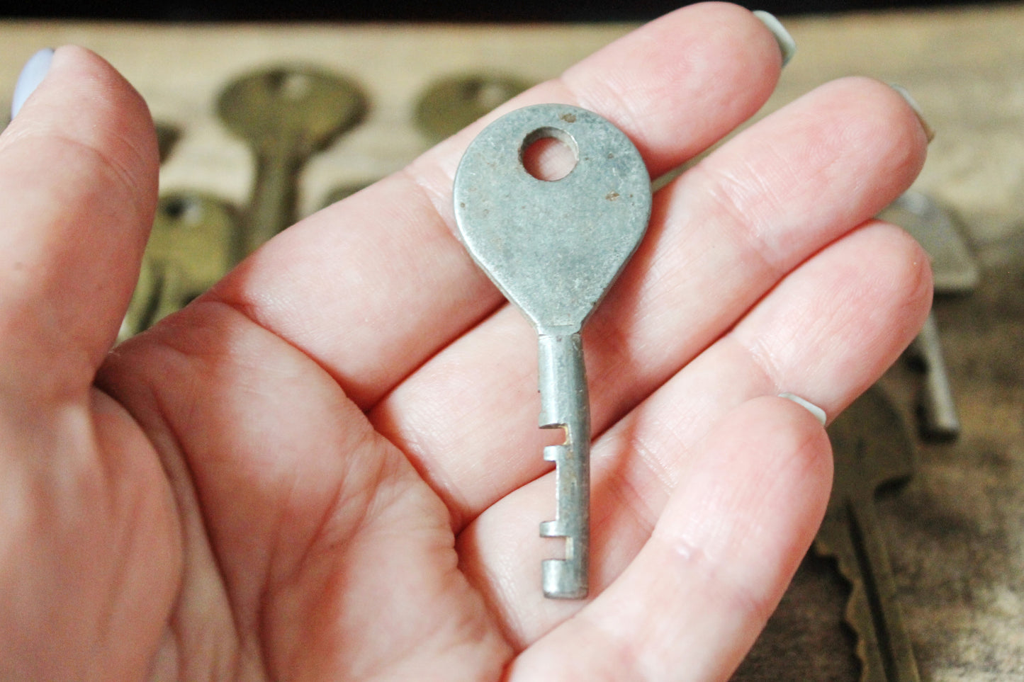 Set of 14 vintage keys from the USSR - Soviet Union vintage keys, Old rare house keys, Skeleton keys-1