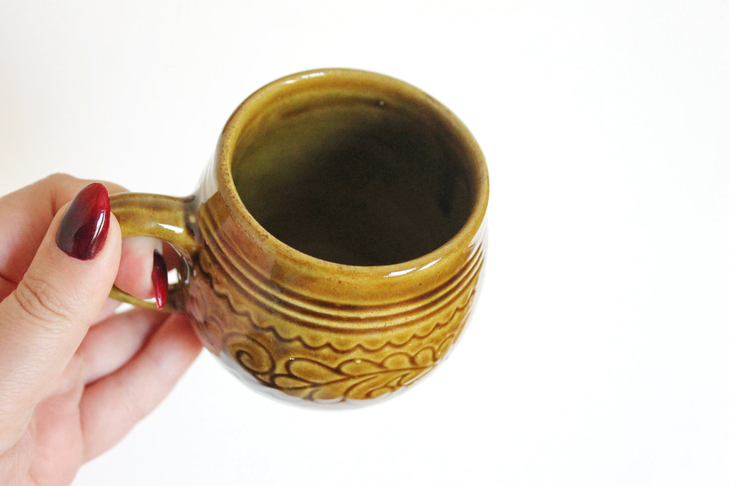 Rare Vintage German Punch Set - Marzi & Remy - Mid-Century Stoneware Beverage Set - 5-Piece Party Set - Brown Hand-Glazed Ceramic