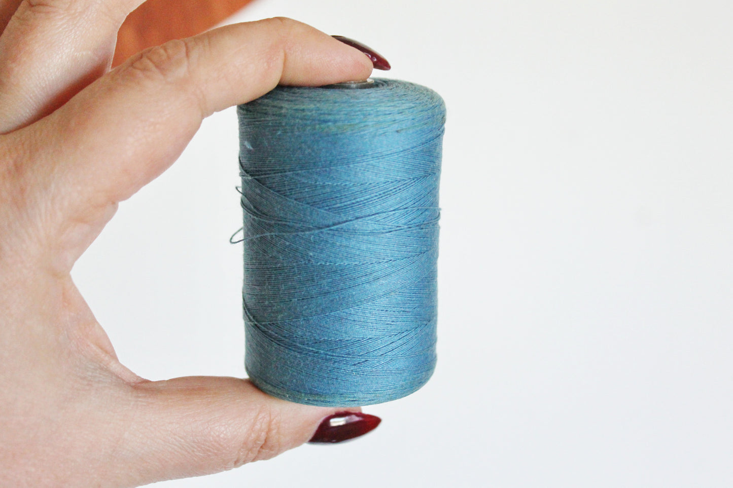 Vintage Soviet Thread Spools – Blue Tones – USSR Sewing Notions – Set of 4 – USSR Cotton Thread – Craft Supplies – 1970s 1980s Soviet Era