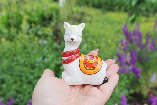 Vintage Ceramic Llama Salt and Pepper Shaker – Hand-Painted Southwest Kitchen Decor - made in Germany - 1990s-2000s