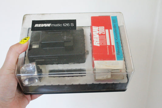 Vintage REVUEmatic 126 S Camera Set | 1970s 126 Film Camera in Original Box | Retro Photography Collector's Gift
