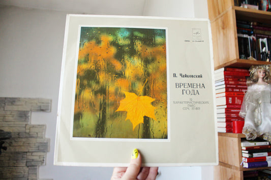 Tchaikovsky The Seasons Op.37-bis Vinyl LP – Igor Zhukov Piano – USSR Melodiya Record – Classical Soviet Vinyl - record 1977