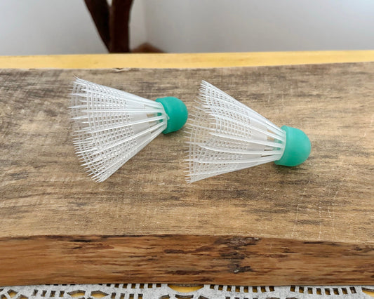 Vintage Soviet New Badminton Shuttlecocks – USSR Plastic Birdies – Retro Sports Equipment 1980s – Old School Badminton Decor