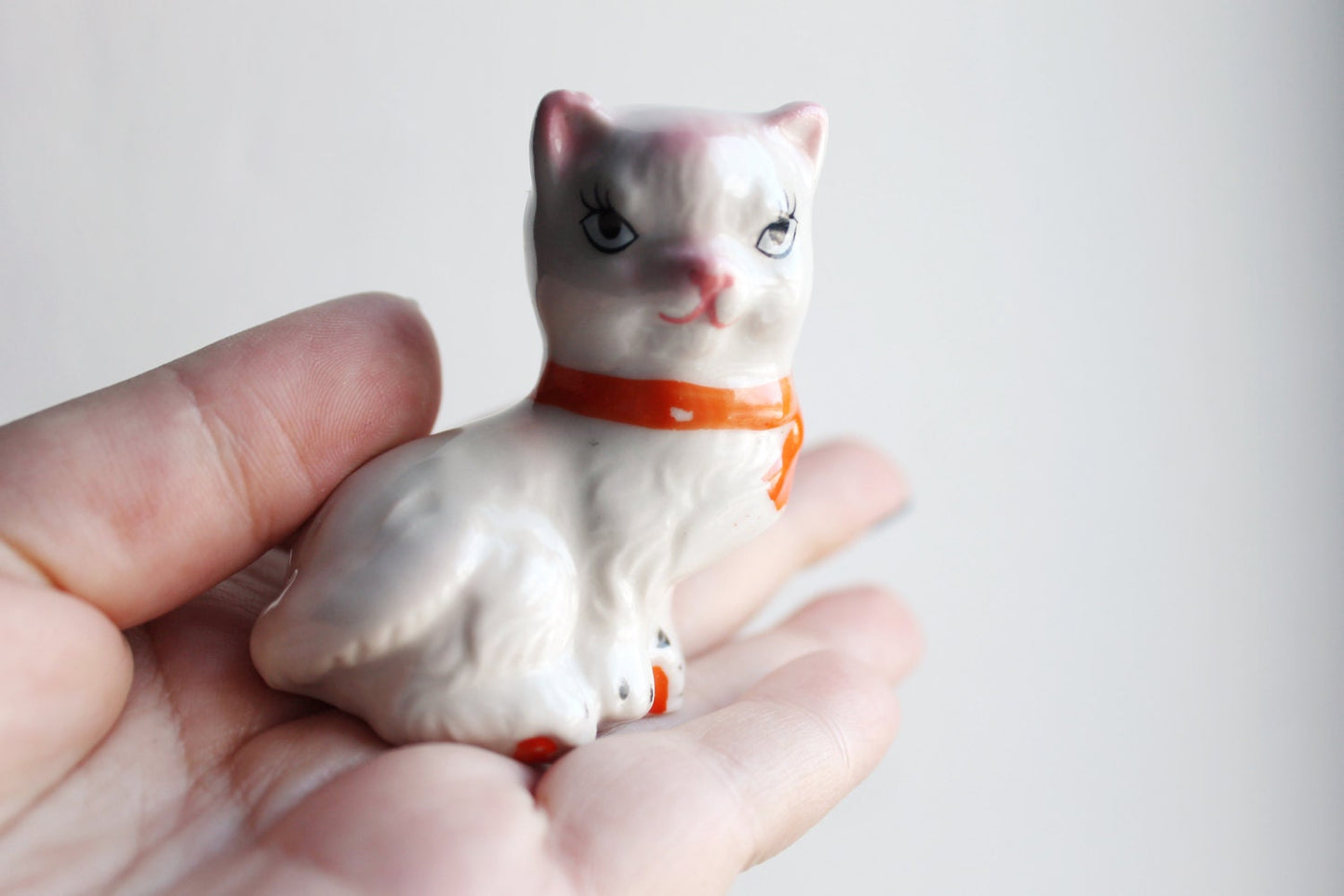 Vintage USSR porcelain figurine kitten - Little Kitty - USSR vintage