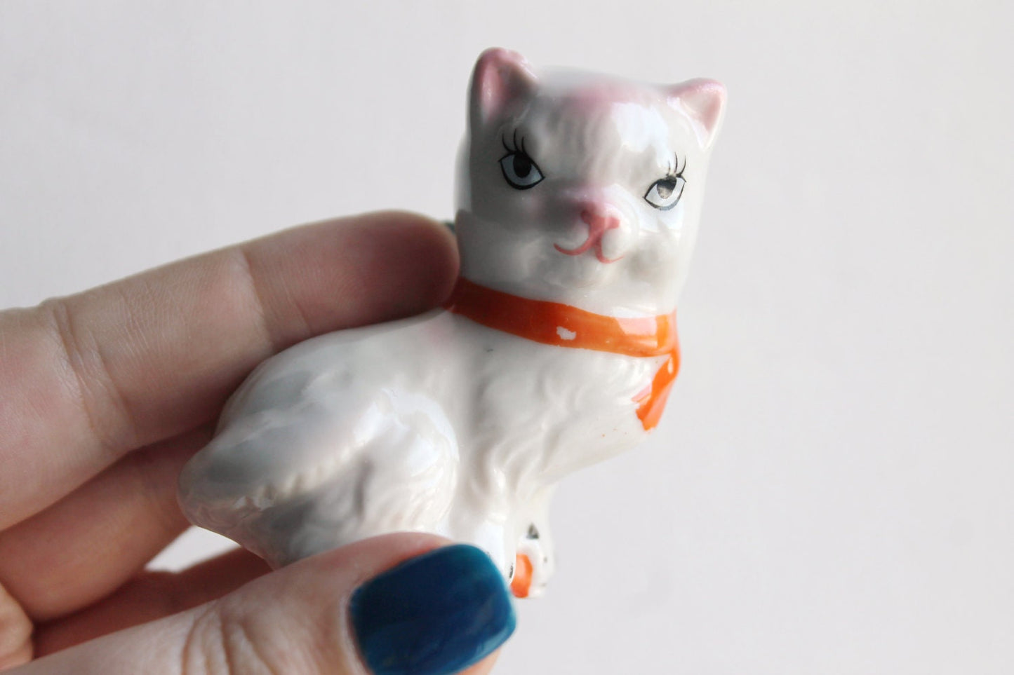 Vintage USSR porcelain figurine kitten - Little Kitty - USSR vintage