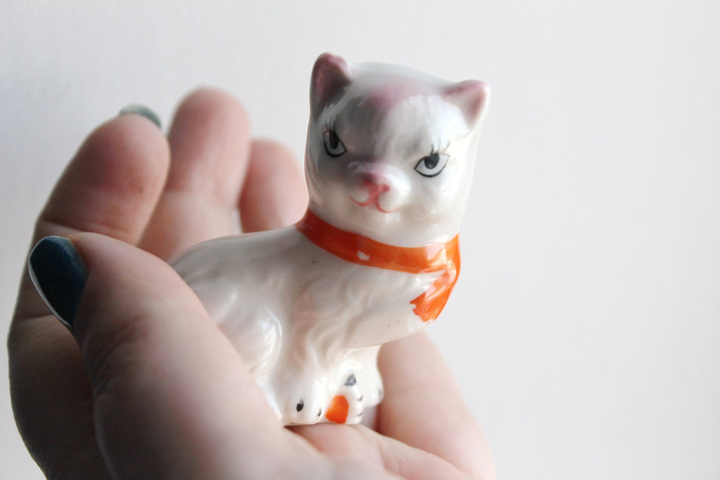 Vintage USSR porcelain figurine kitten - Little Kitty - USSR vintage