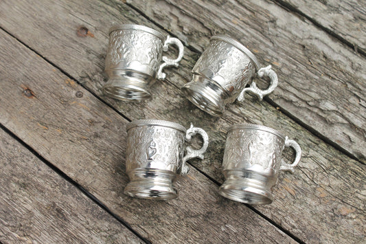 Set of four mini-cupboards - vintage glass holders - 1970s-1980s