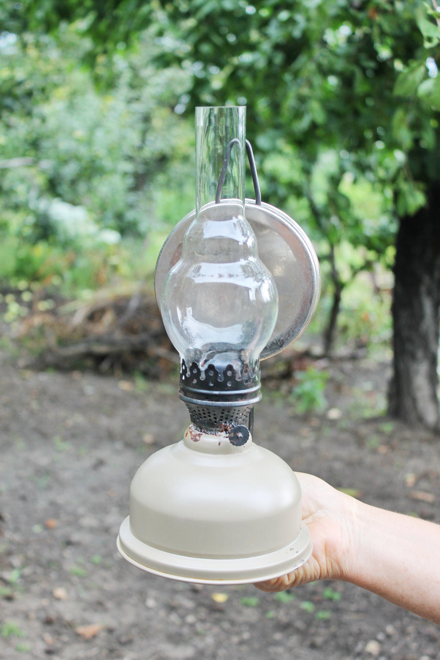 Vintage oil lamp - gas lamp - petrol lamp - USSR vintage lamp - kerosene lamp - 1960-1970