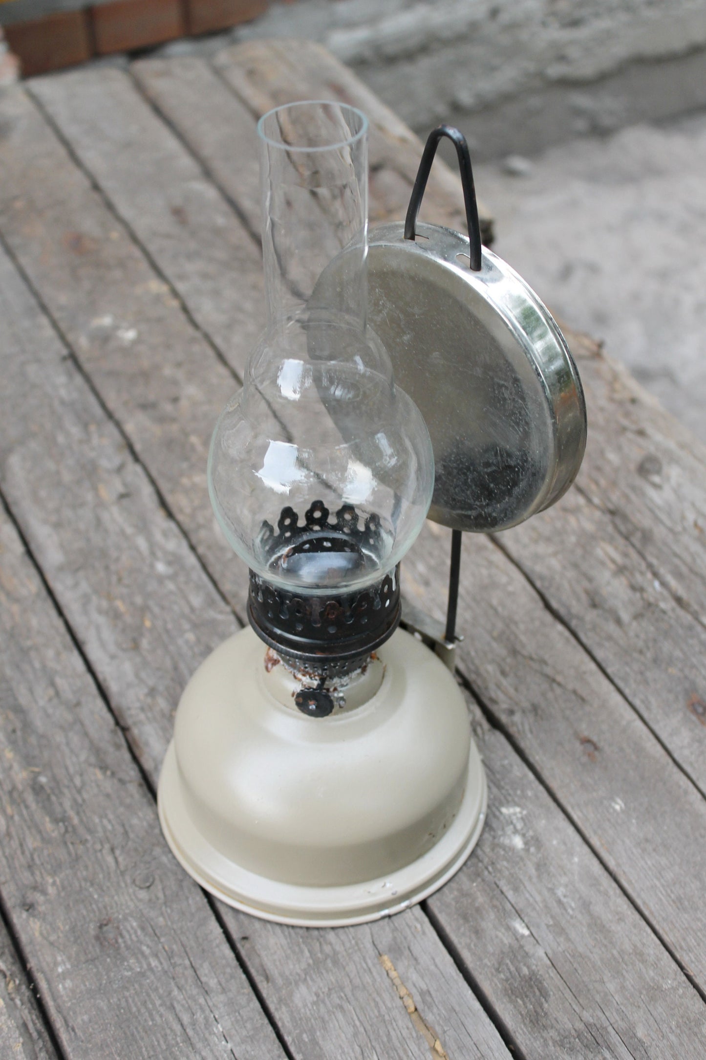 Vintage oil lamp - gas lamp - petrol lamp - USSR vintage lamp - kerosene lamp - 1960-1970