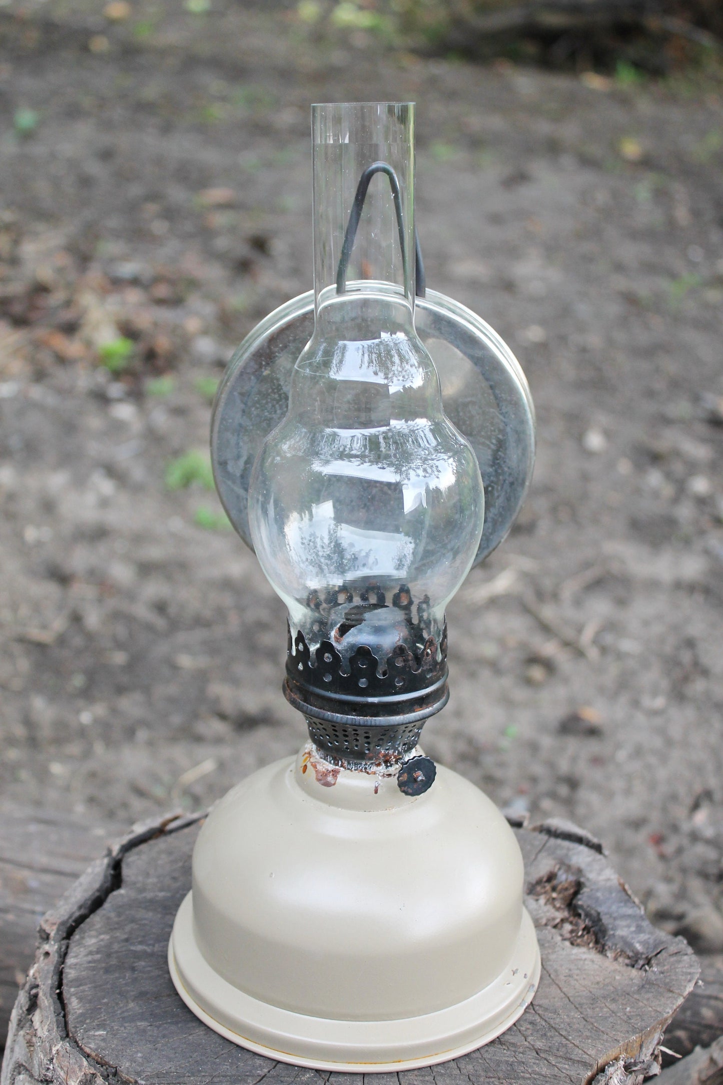 Vintage oil lamp - gas lamp - petrol lamp - USSR vintage lamp - kerosene lamp - 1960-1970