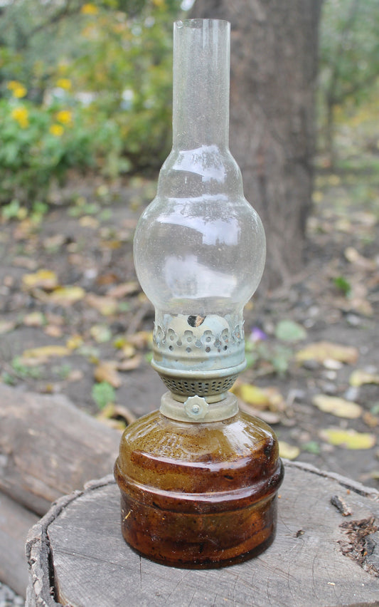 Vintage gas lamp - oil lamp - petrol lamp - USSR vintage lamp - kerosene lamp - 1960-1970