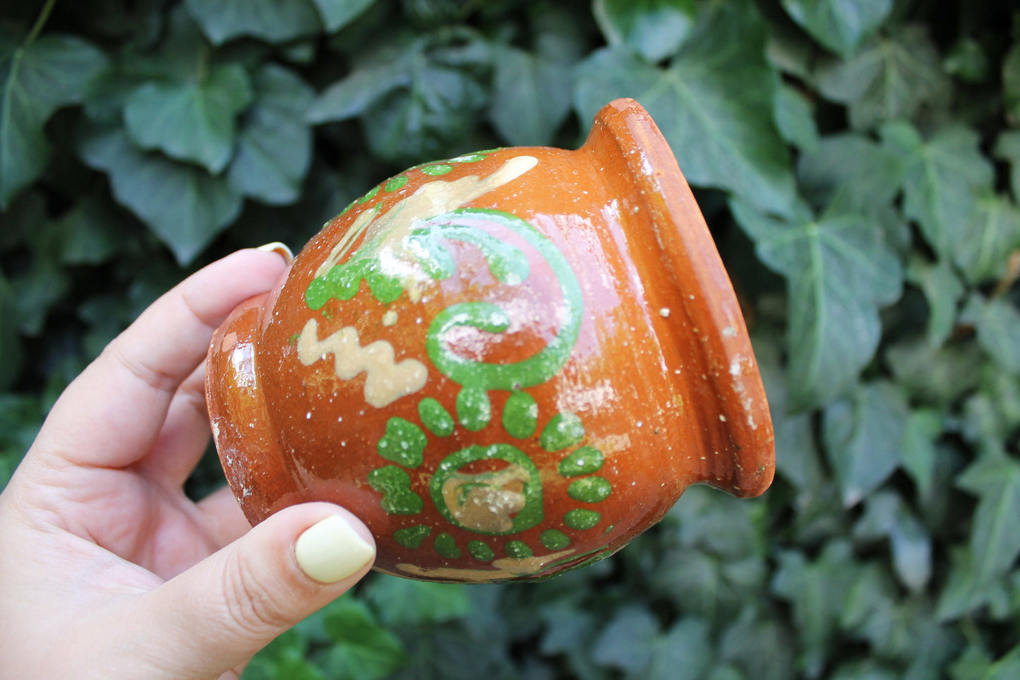 Old Ceramic Pottery Vintage Clay Pot - Old Brown Pots Ukrainian traditional jar - USSR pottery jug - handmade pottery jug