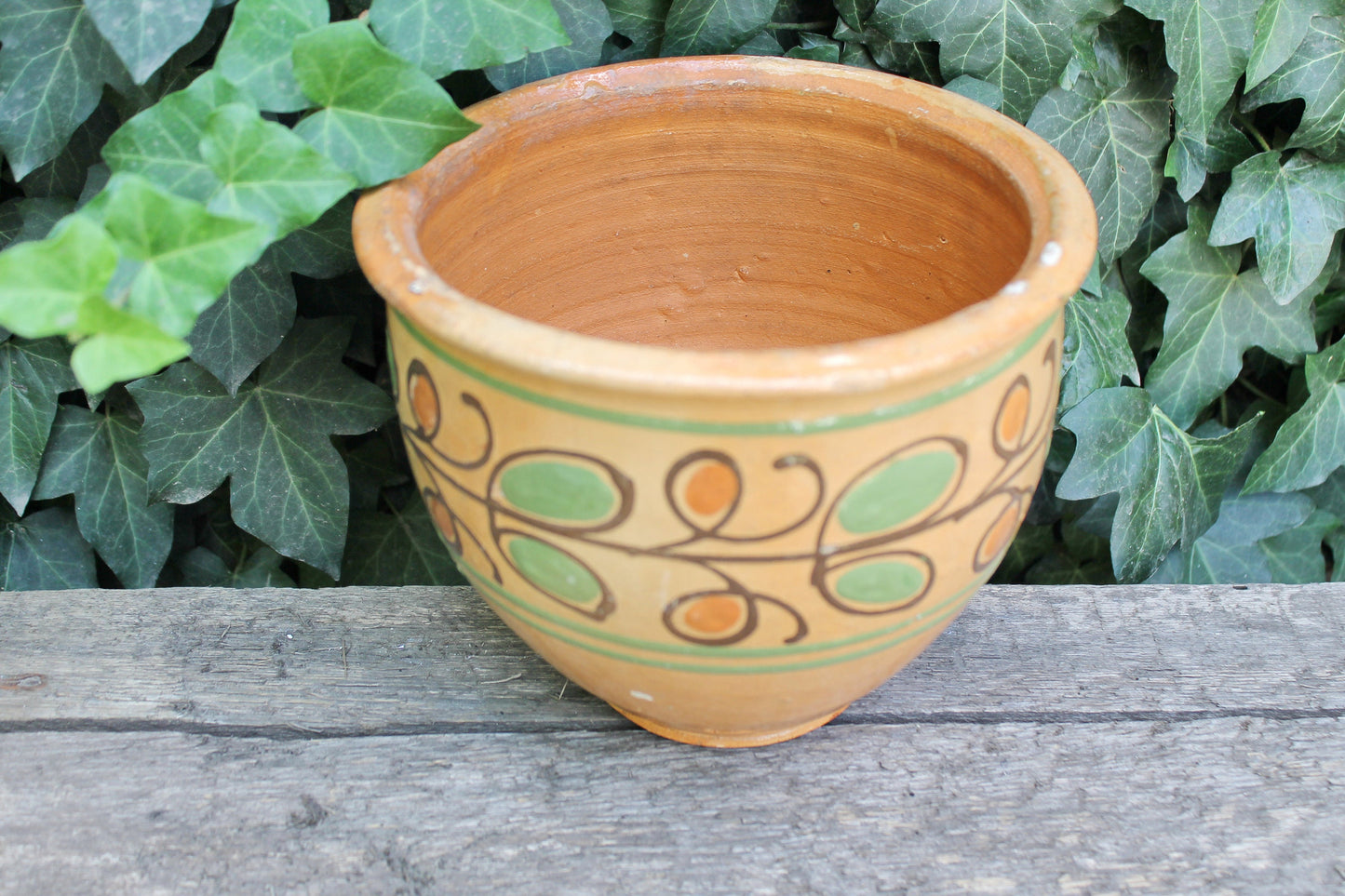 Vintage big Old Ceramic Pottery Clay Pot - Old Brown Pots Ukrainian traditional jug - USSR pottery jug - handmade pottery jug