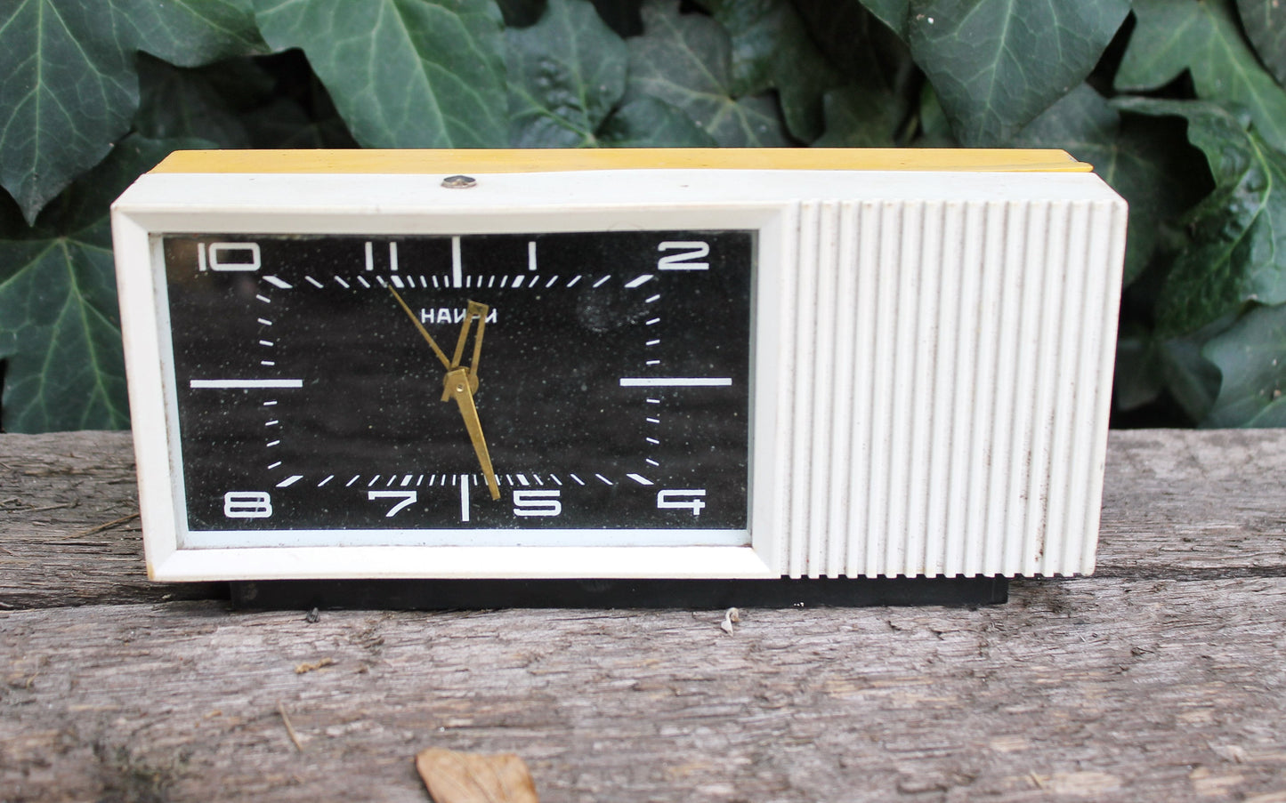 Musical Alarm Clock - Melody Clock - Rare Soviet Clock - Shelf Clock - Vintage Mechanical Desk Clock - 1970s