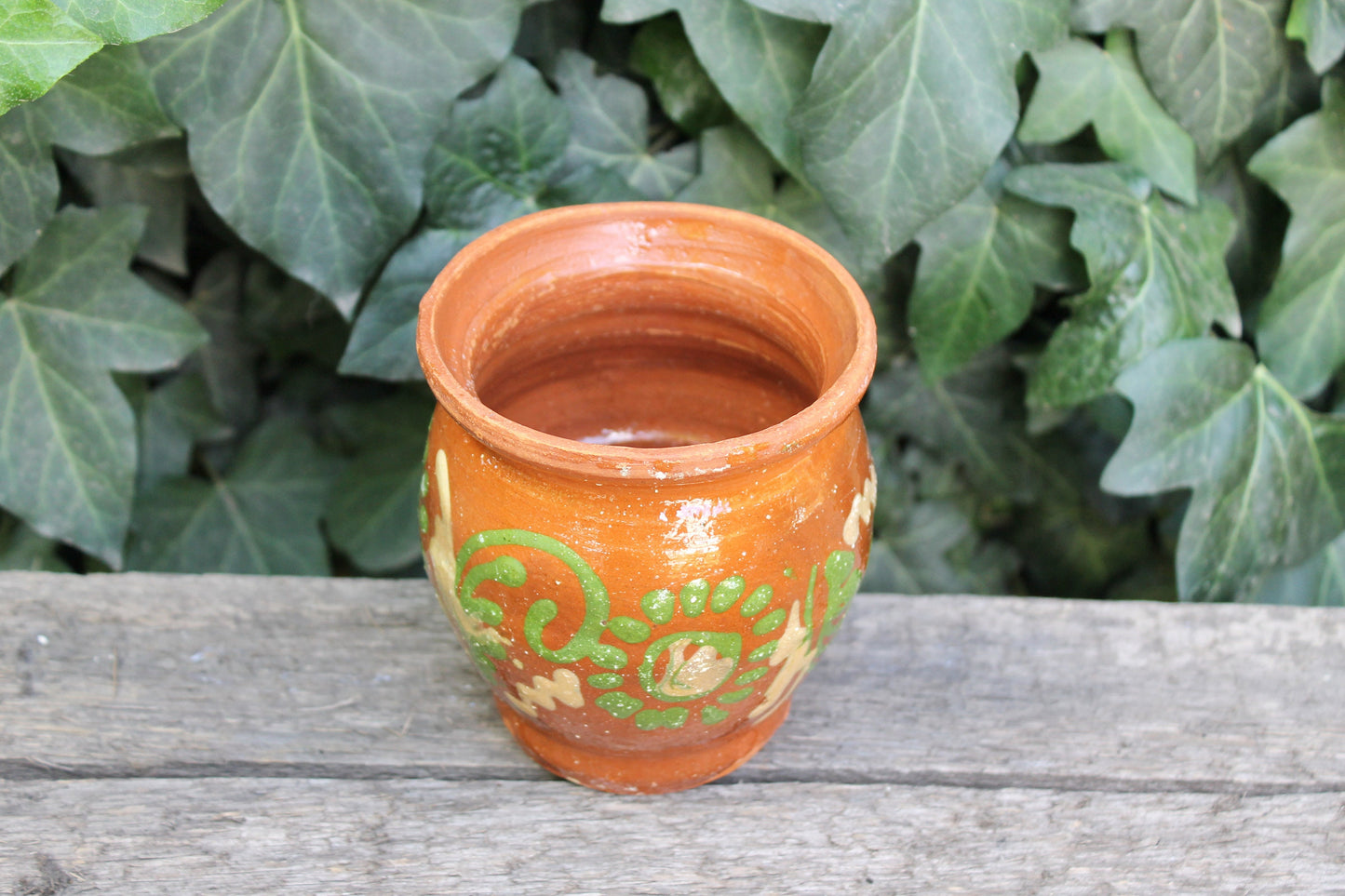 Old Ceramic Pottery Vintage Clay Pot - Old Brown Pots Ukrainian traditional jar - USSR pottery jug - handmade pottery jug