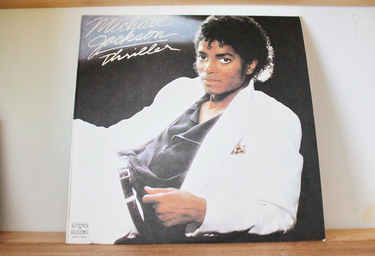 Retro music vinyl plate - Michael Jackson - "Thriller", Rare retro records, Gramophone plate, Retro vinyl, Vintage vinyl, Music audio