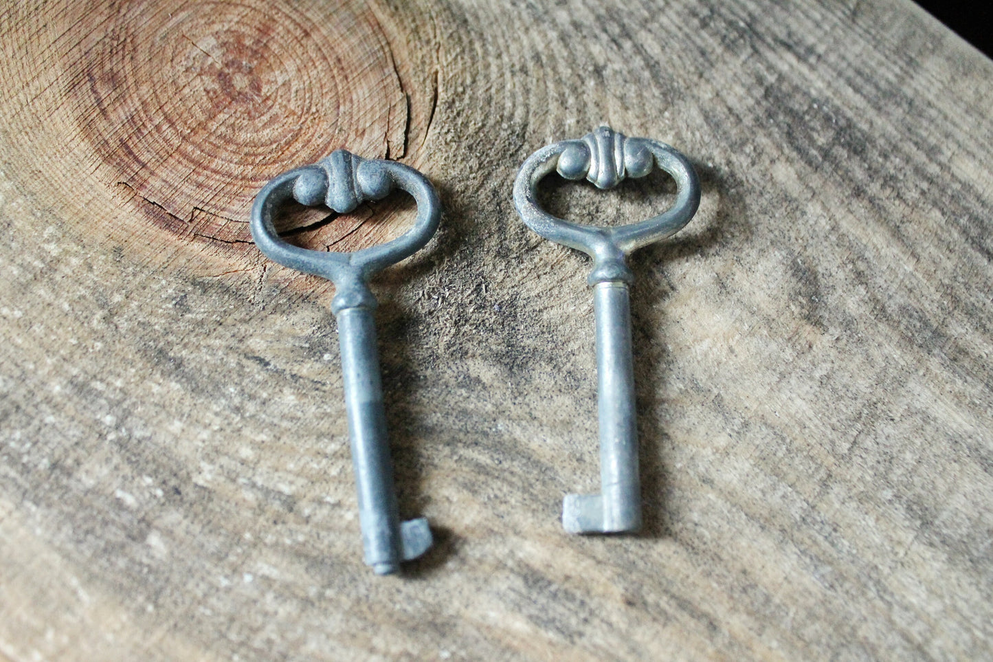 Set of two vintage furniture keys 2.7 inches from the USSR - made in 1970s