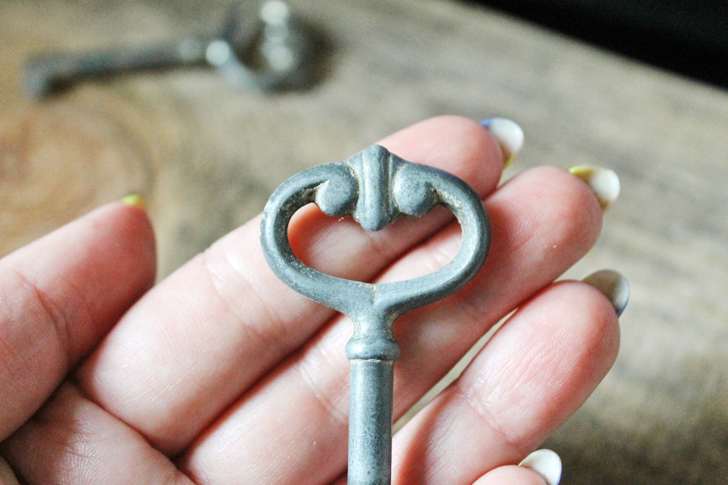 Set of two vintage furniture keys 2.7 inches from the USSR - made in 1970s