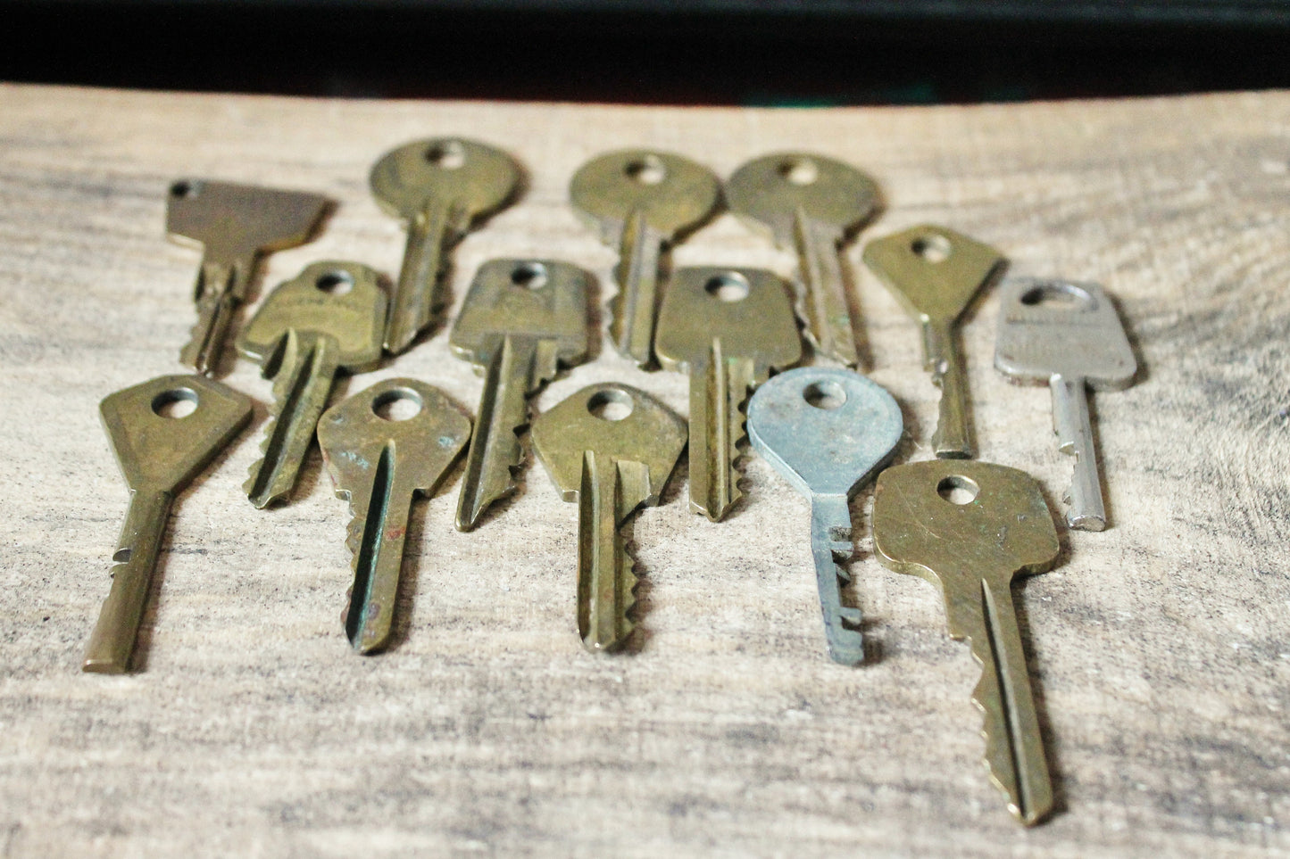 Set of 14 vintage keys from the USSR - Soviet Union vintage keys, Old rare house keys, Skeleton keys-1