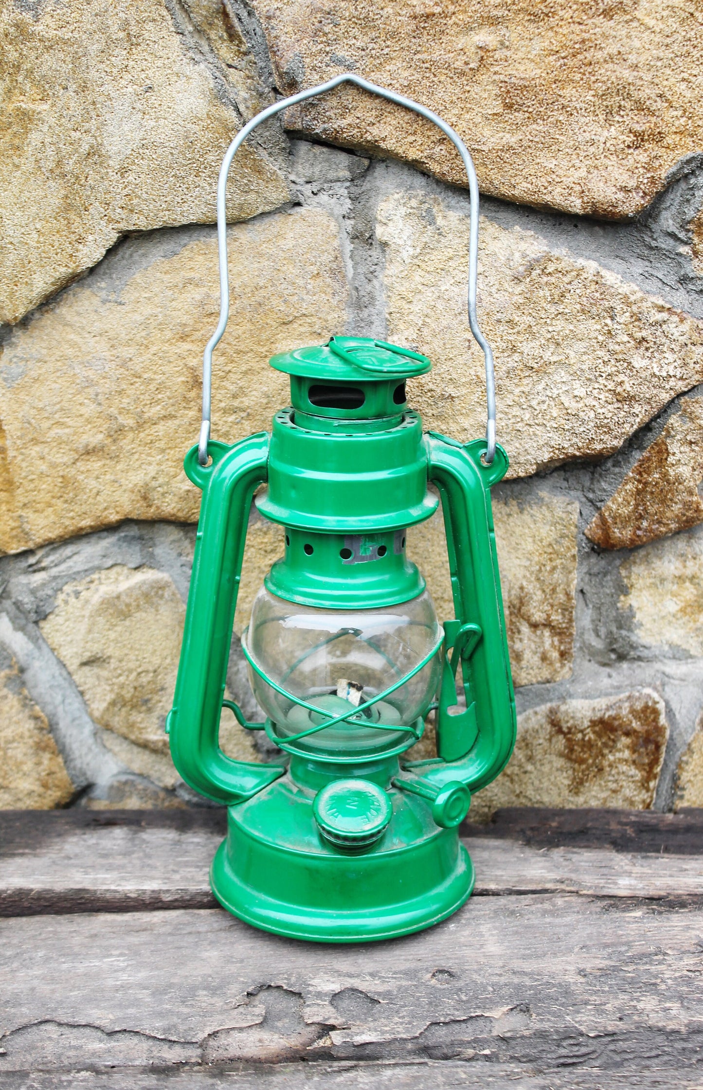 Vintage oil lamp - gas lamp - petrol lamp - Chinese vintage lamp - kerosene lamp - 1980-1990s