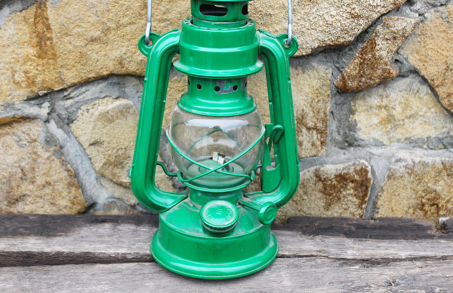 Vintage oil lamp - gas lamp - petrol lamp - Chinese vintage lamp - kerosene lamp - 1980-1990s