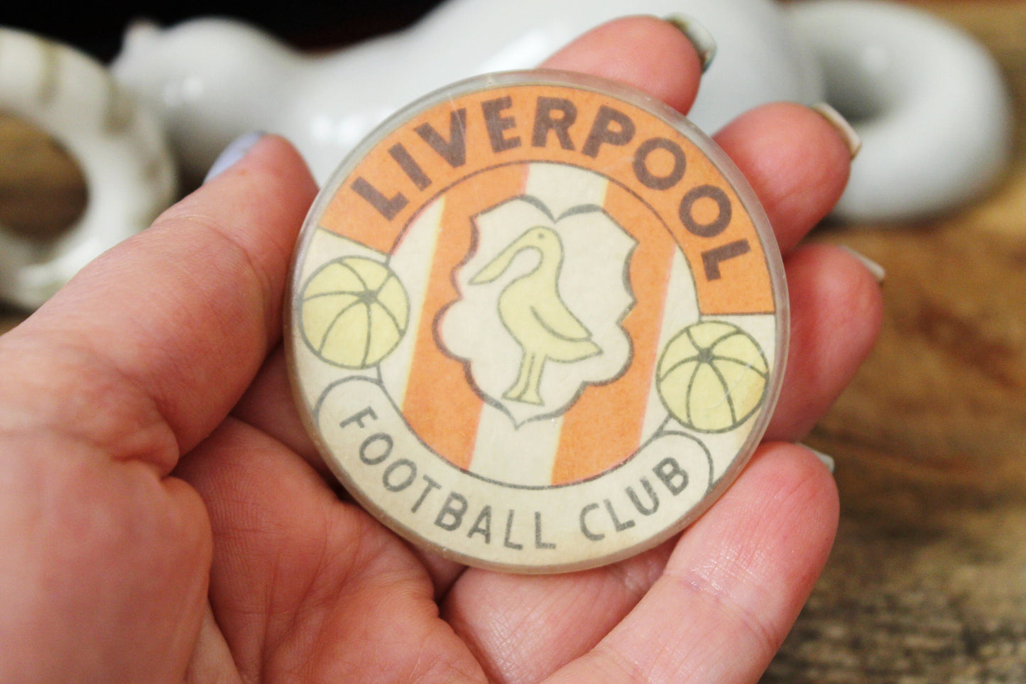 Vintage soviet USSR pin badge football (soccer) Liverpool football club - USSR pin - vintage soviet badge - 1980