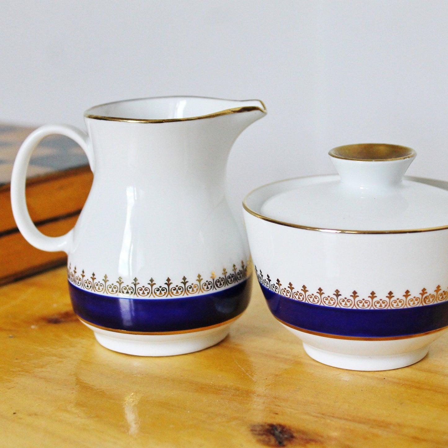 Porcelain Germany Set of Сreamer and Sugar Bowl Winterling markleuthen Bavaria - Vintage porcelain - Made in Germany - 1970s